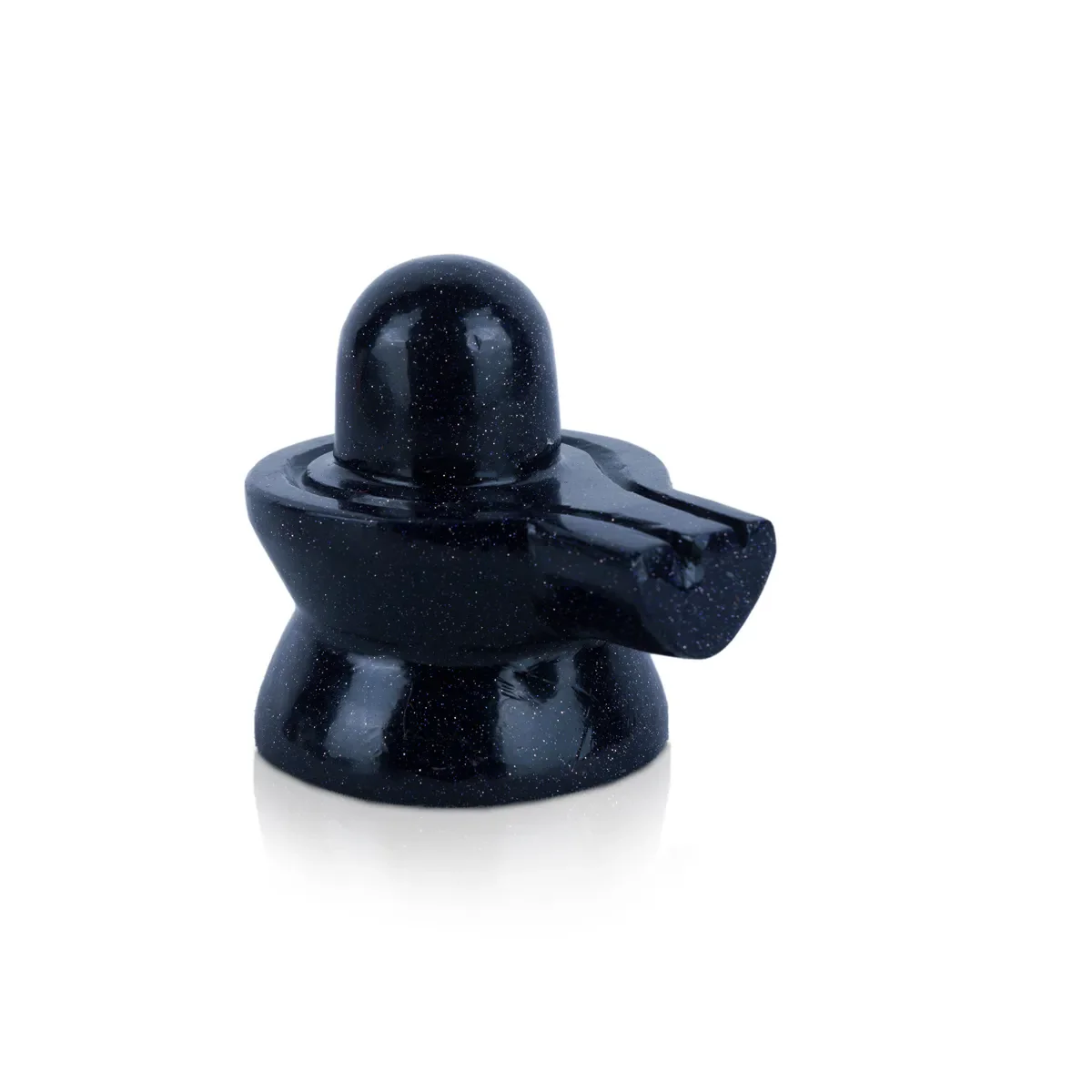 Blue Sunstone Shiv Ling Murti - 2 X 2 Inches | Gemstone Shiv Ling Idol/ Crystal Shiva Lingam Statue For Pooja - Image 3