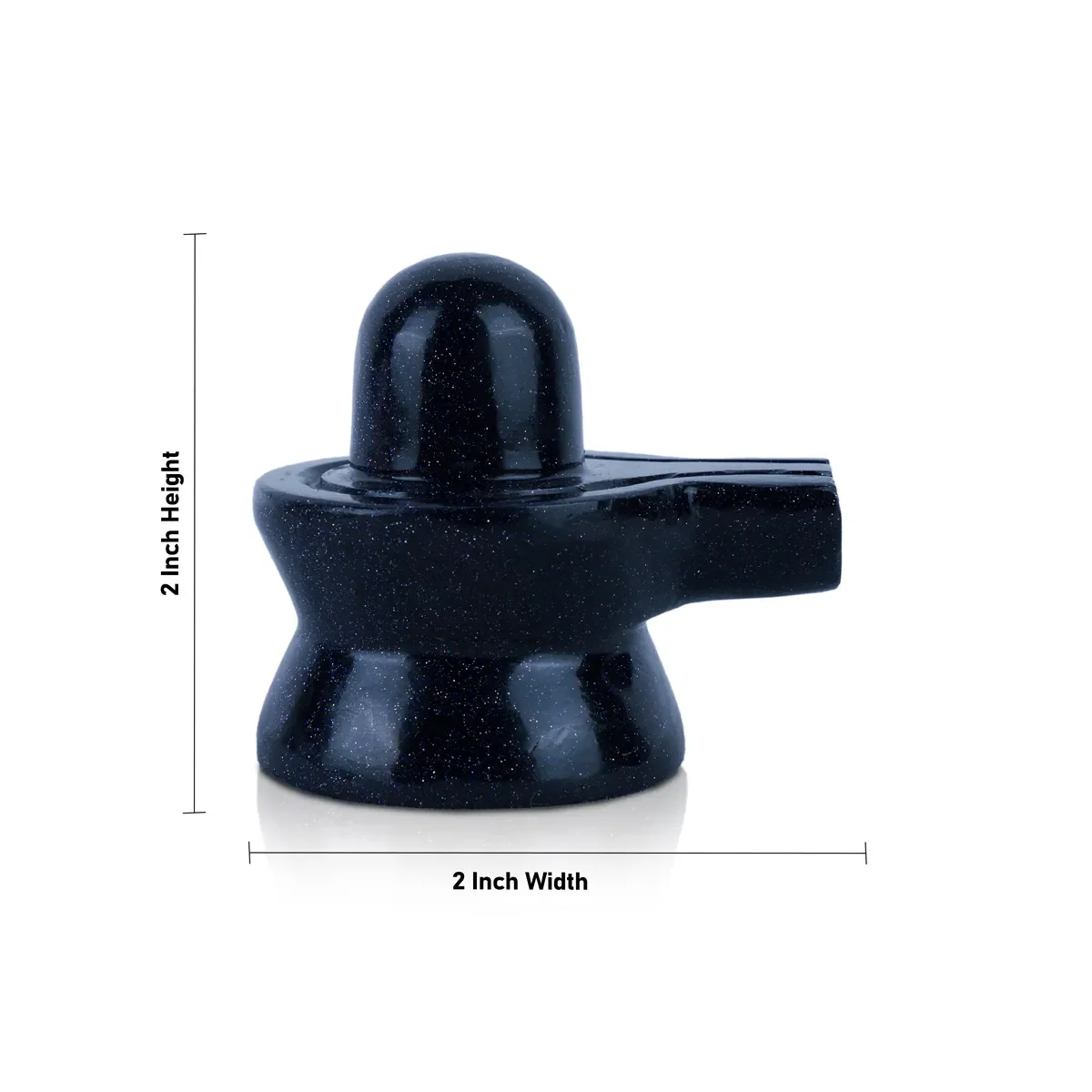Blue Sunstone Shivling - 2 x 2 Inches | Crystal Shiva Lingam Idol/ Polished Gem Stone Shivaling for Pooja - Image 3