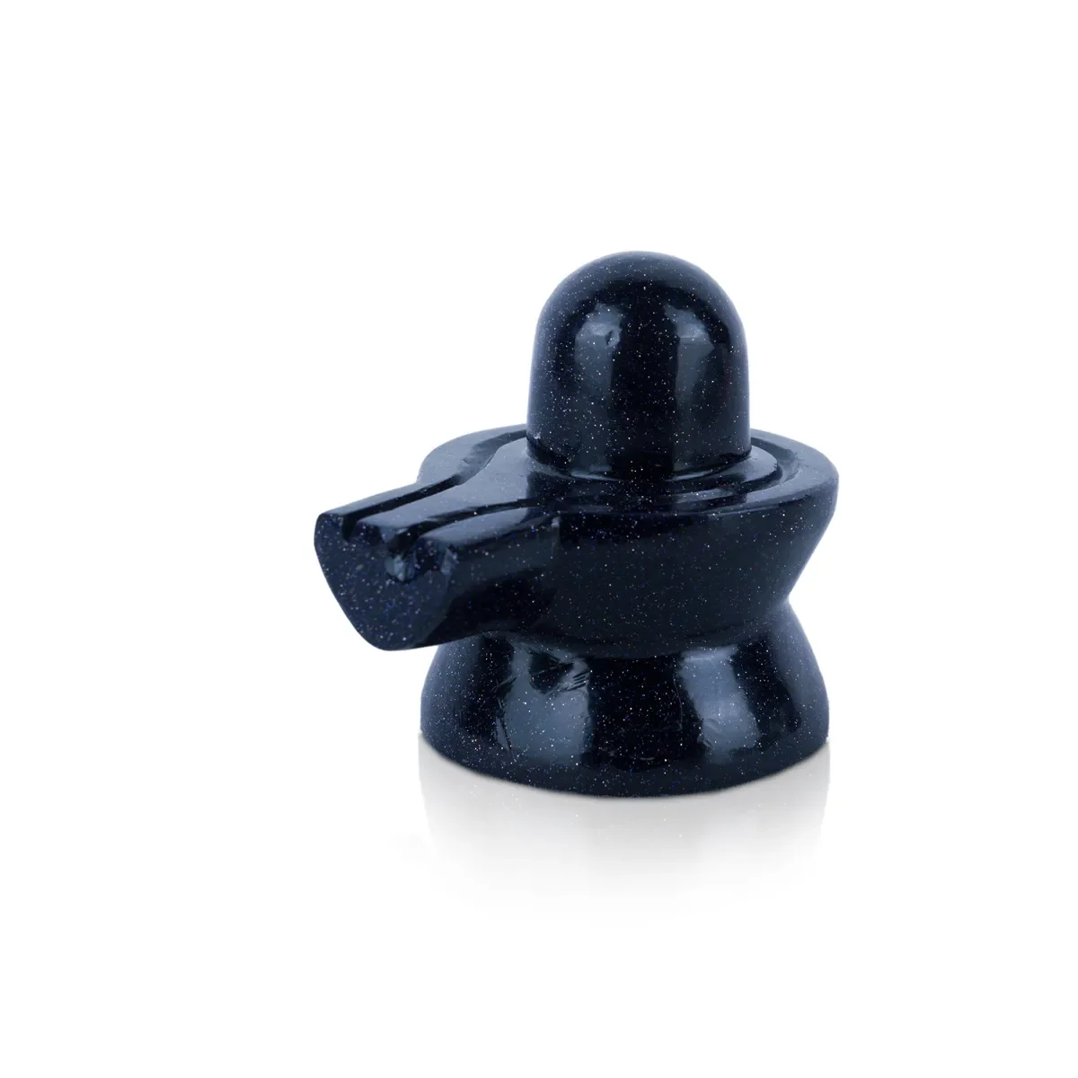 Blue Sunstone Shivling - 2 x 2 Inches | Crystal Shiva Lingam Idol/ Polished Gem Stone Shivaling for Pooja - Image 4