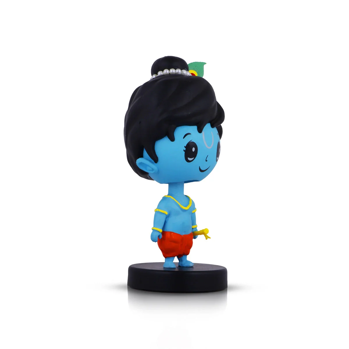 Bobble Head Krishna Murti - 6 X 3 Inches | Bobble Head Figurine/ Krishna Idol/ Bubble Head Statue For Gifting - Image 2