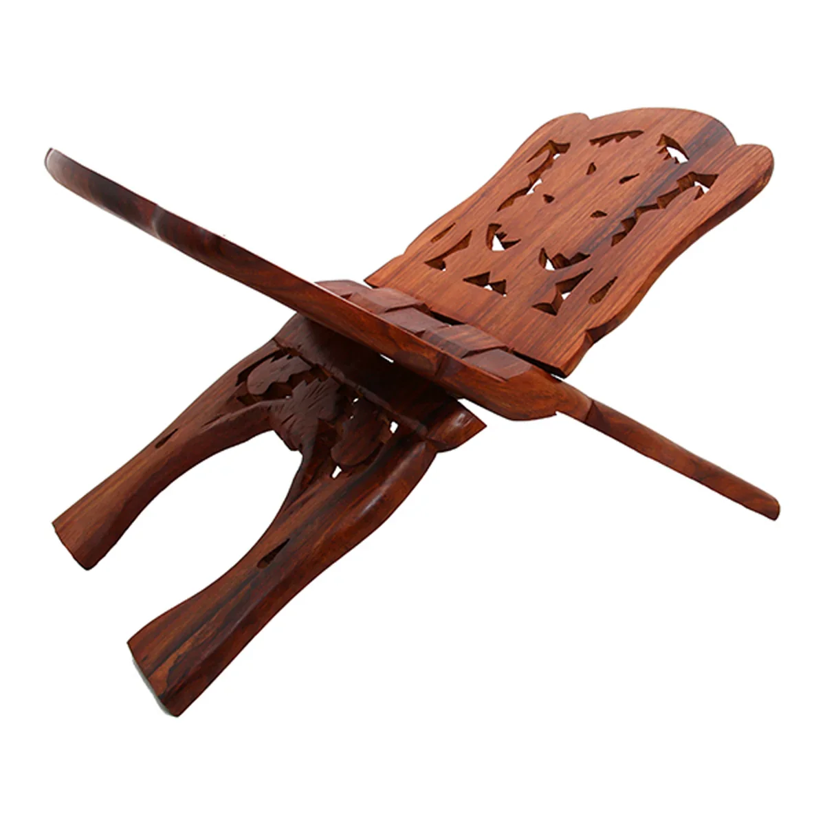 Book Stand - 15 x 8 Inches | Angoori Design Rehal/ Wooden Book Stand for Reading - Image 3