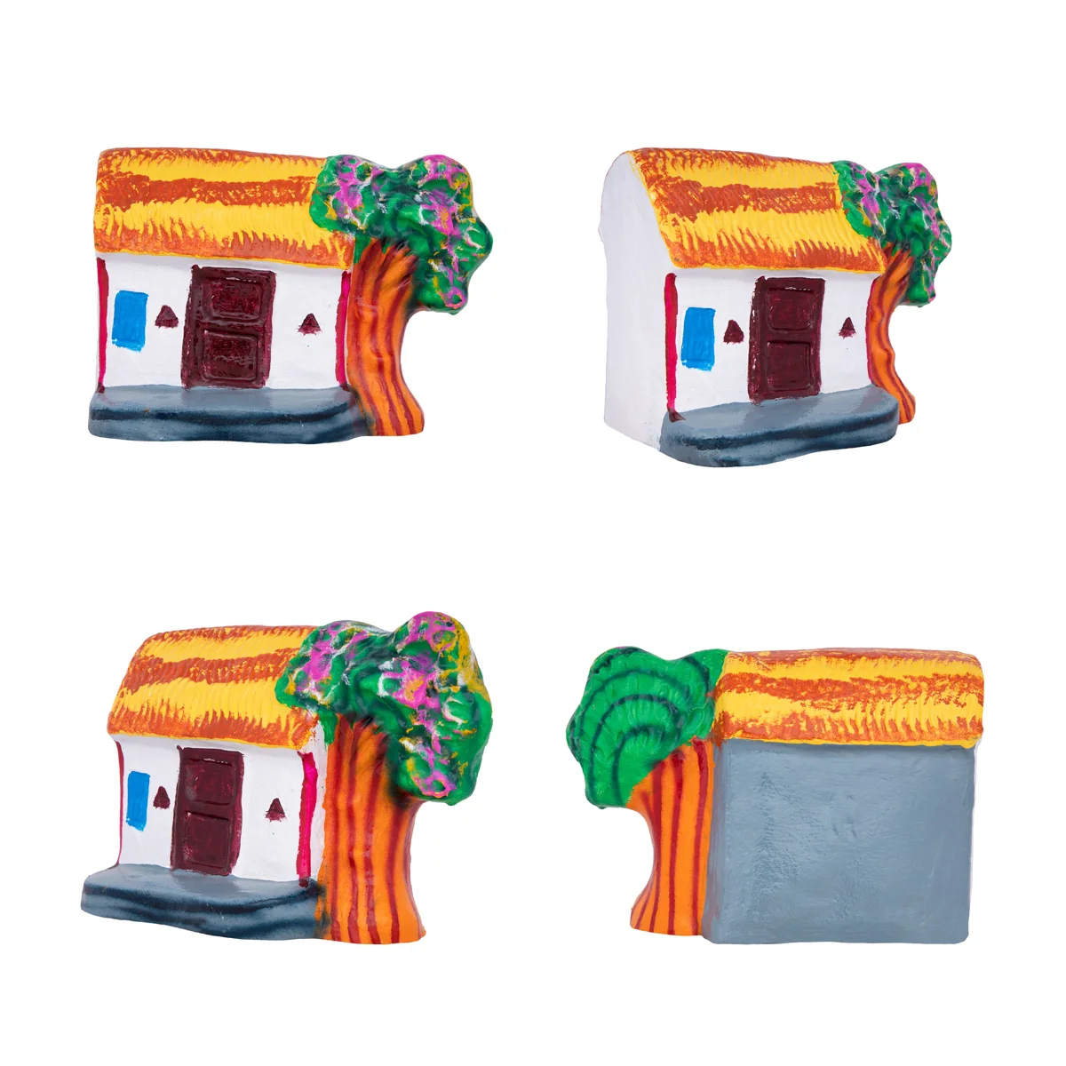 Boom Boom Madu Clay Golu Bommai Set - 8 x 9 Inches | Giri Golu Doll/ Navaratri Golu Bomma/Gombe/Bommai - Image 3