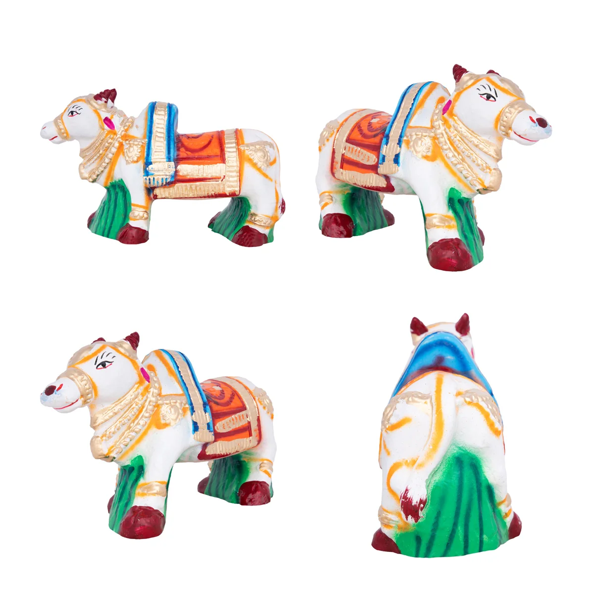 Boom Boom Madu Clay Golu Bommai Set - 8 x 9 Inches | Giri Golu Doll/ Navaratri Golu Bomma/Gombe/Bommai - Image 4