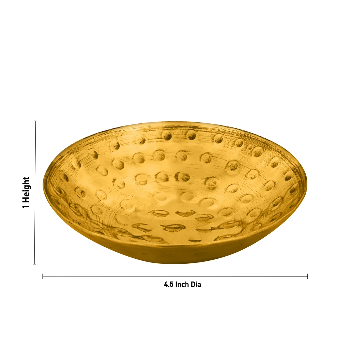 Brass Bowl - 1 x 4.5 Inches | Designed Pooja Bowl/ Pooja Cup/ Brass Cup for Home - Image 3