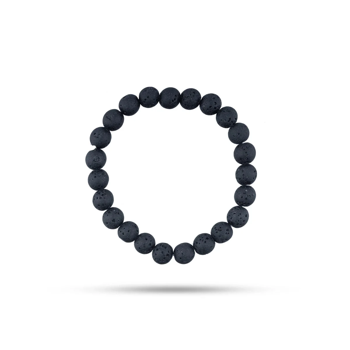 Black Lava Bracelet - 2.5 inches  | Black Lava Stone Hand Band/ Hand Bracelet/ Lava Stone Bracelet for Hand - Image 2