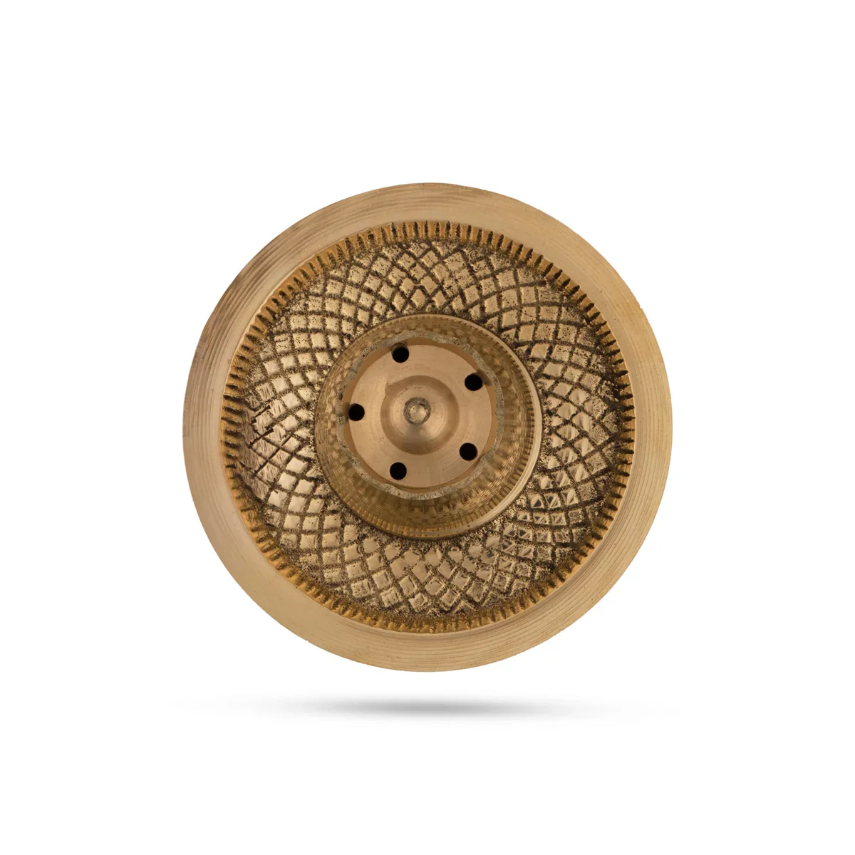 Brass Agarbathi Stand - 1.5 x 3 Inches | Incense Burner/ Incense Holder for Pooja/ 40 Gms Approx - Image 3
