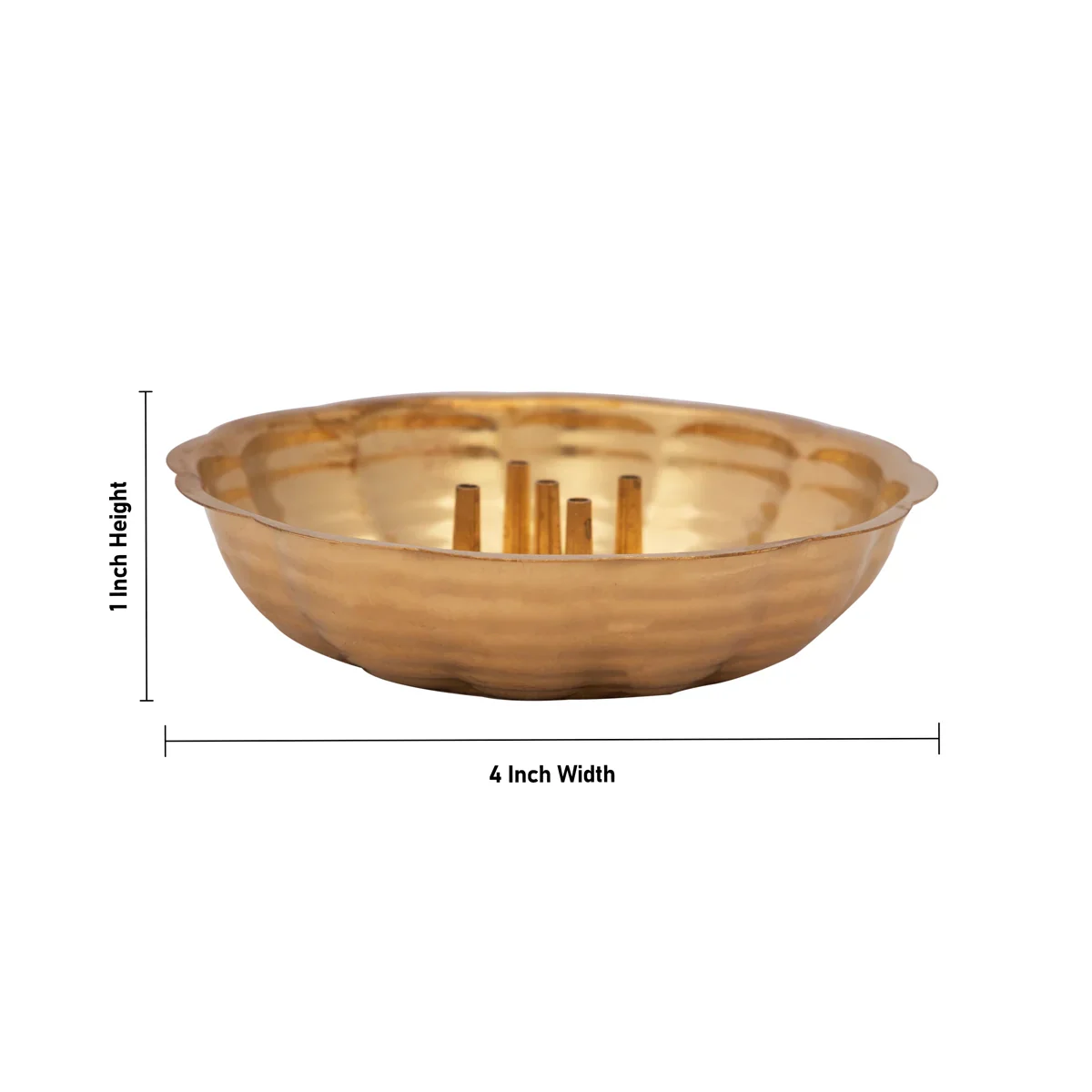 Brass Agarbathi Stand - 1 x 4 Inches | Incense Holder for Pooja/ 40 Gms Approx - Image 5