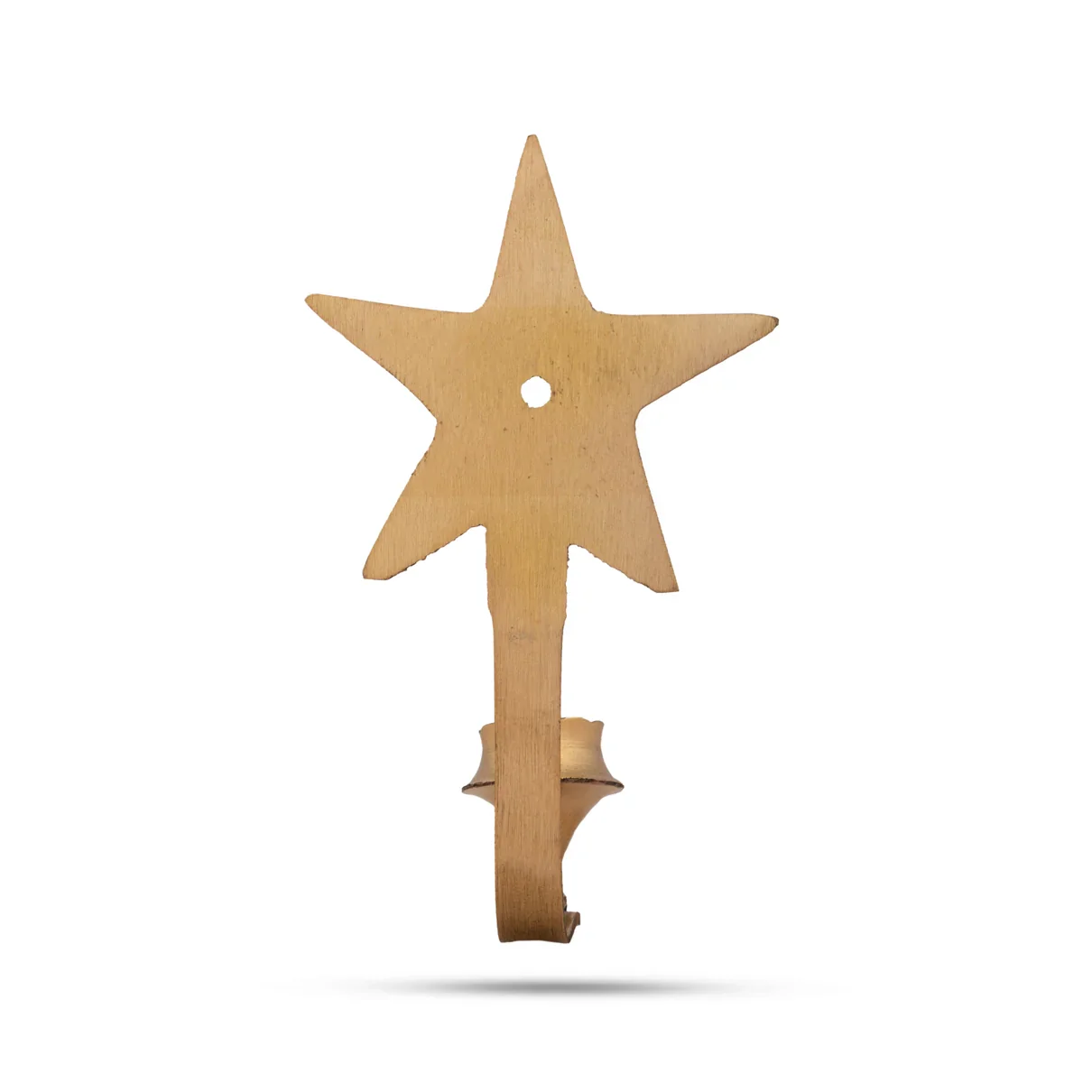 Brass Agarbathi Stand - 3 x 1.5 Inches | Agarbatti Stand/ Star Design Incense Holder for Pooja/ 25 Gms Approx - Image 4