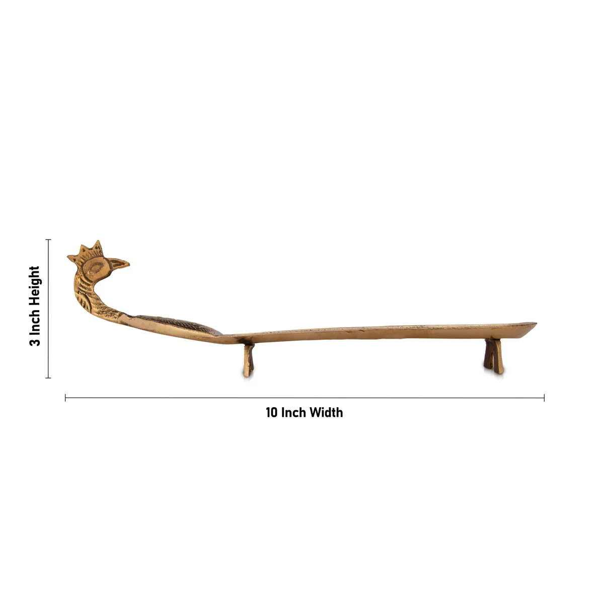 Brass Agarbathi Stand - 3 x 10 Inches | Incense Stick Holder/ Agarbatti Holder For Pooja - Image 4