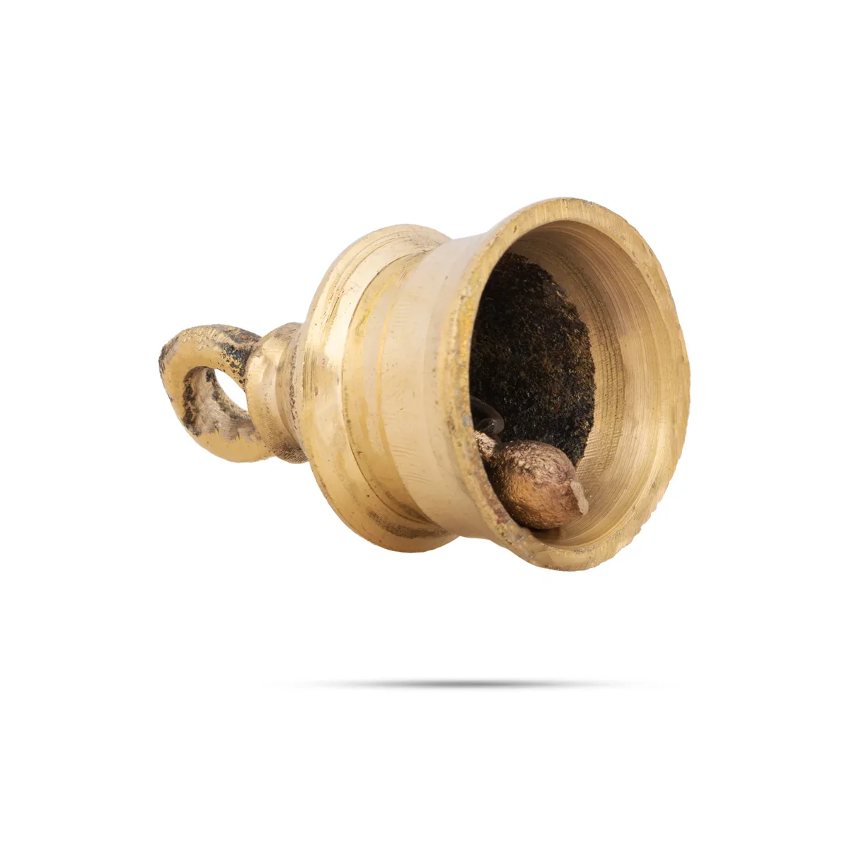 Brass Bell - 2 x 1.25 Inches | Kavadi Bell/ Hanging Bell for Pooja Mandir/ 40 Gms Approx - Image 2