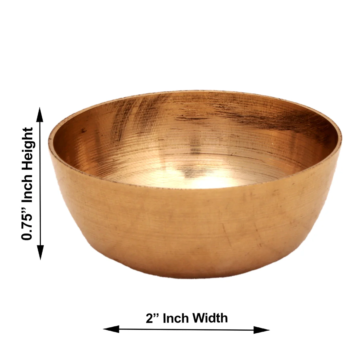 Brass Bowl - 0.75 x 2 Inches | Katora/ Brass Cup for Pooja/ 20 Gms Approx - Image 3