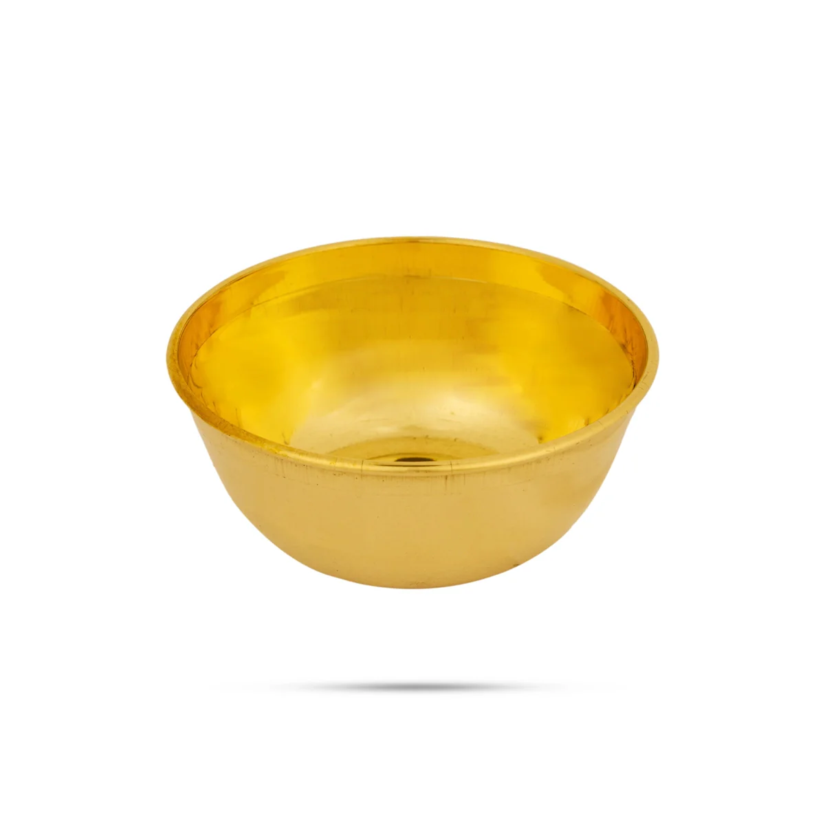 Brass Bowl - 1.5 x 3.5 Inches | Pooja Bowl/ Brass Cup/ Small Bowl For Offering Kumkum And Pooja - Image 2