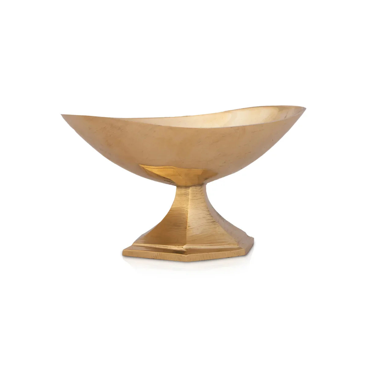 Brass Bowl - 1.5 x 3 Inches | Brass Cup/ Boat Shape Pooja Bowl for Home/ 70 Gms Approx - Image 2