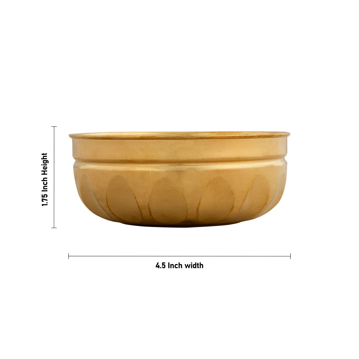 Brass Bowl - 1.75 x 4.5 Inches | Small Bowl/ Brass Cup/ Small Cup/ Pooja Bowl for Home - Image 3