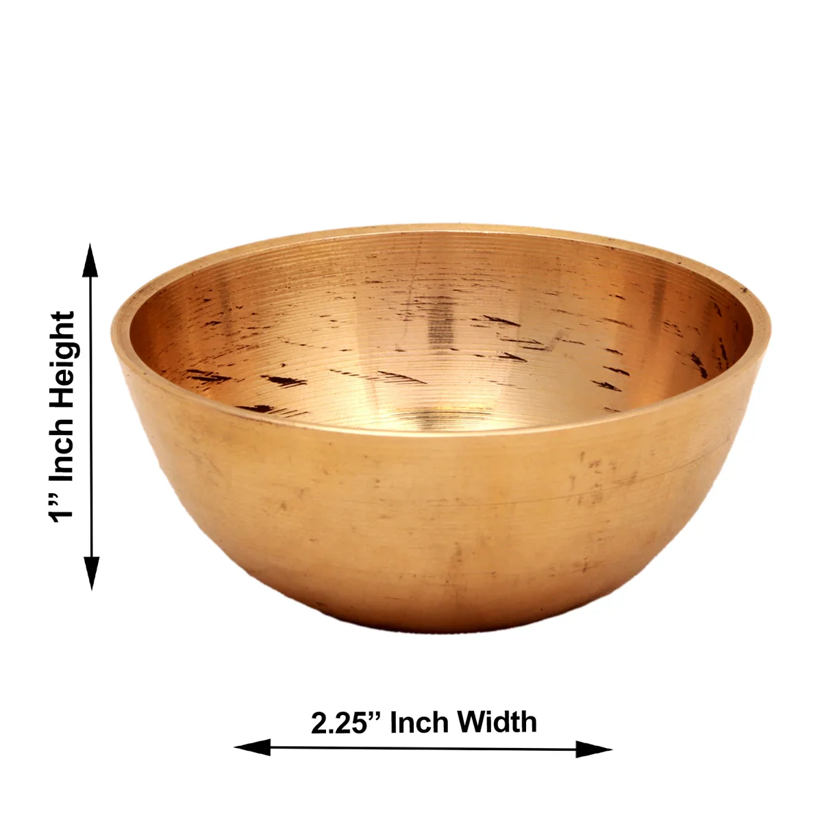 Brass Bowl - 1 x 2.25 Inches | Katora/ Cup for Puja/ 25 Gms Approx - Image 3