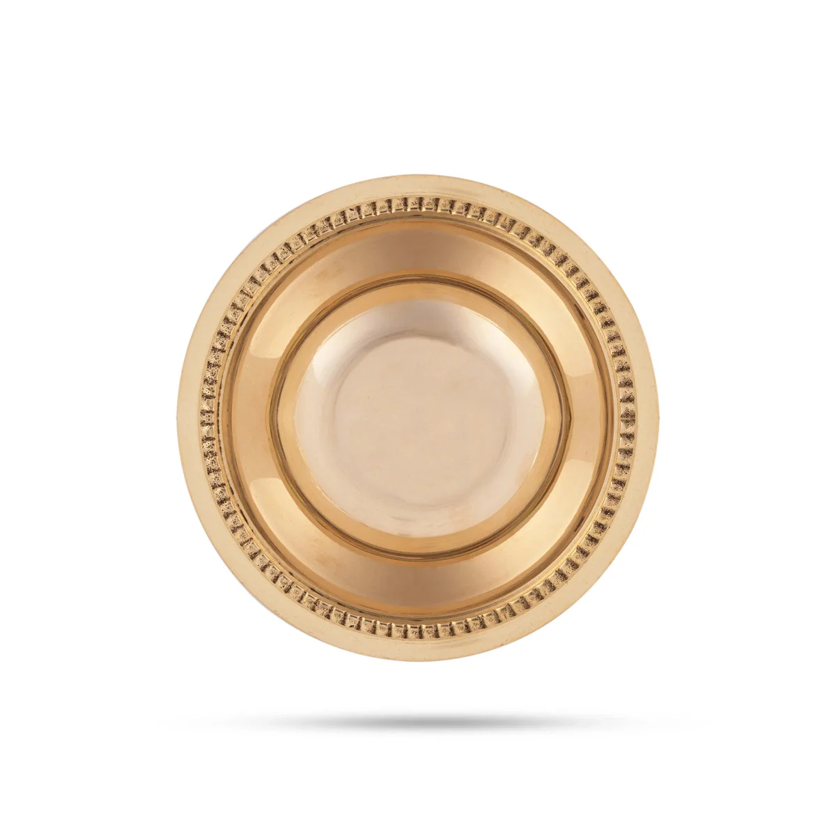 Brass Bowl - 1 X 2.5 Inches | Pooja Bowl/ Small Brass Cup/ Ritual Bowl For Temple Offerings - Image 2