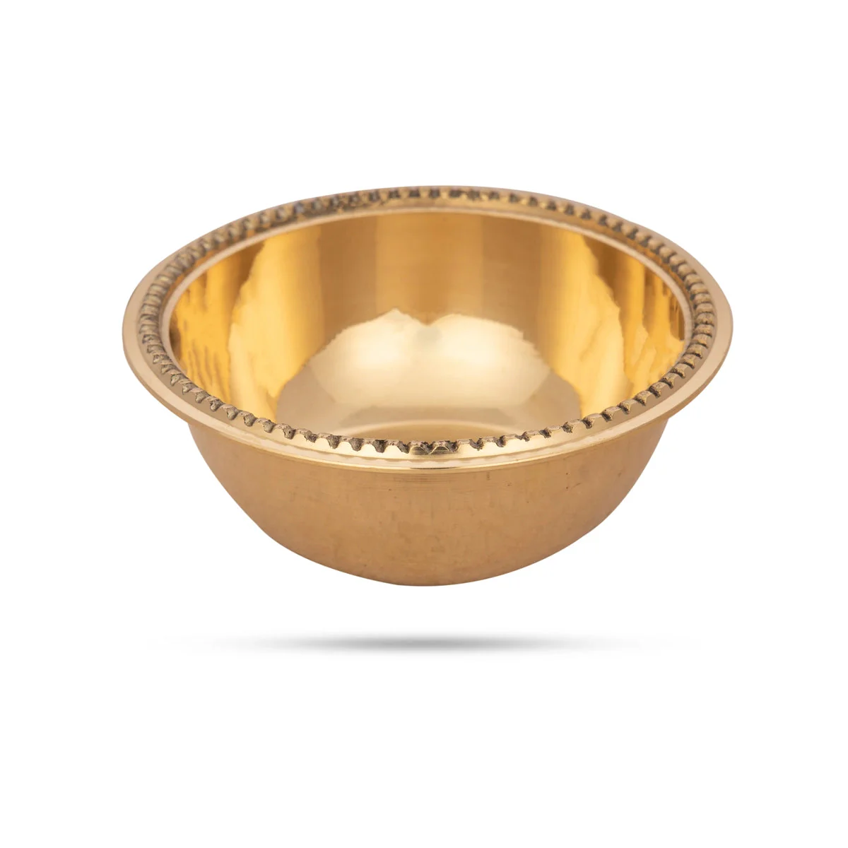 Brass Bowl - 1 X 2.5 Inches | Pooja Bowl/ Small Brass Cup/ Ritual Bowl For Temple Offerings - Image 3