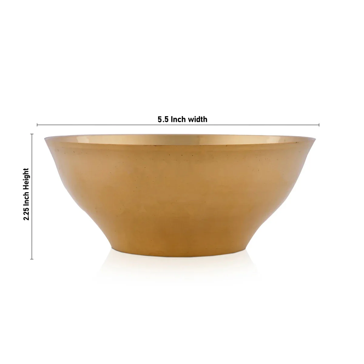 Brass Bowl - 2.25 x 5.5 Inches | Pooja Cup/ Brass Katora/ Small Bowl for Home - Image 3