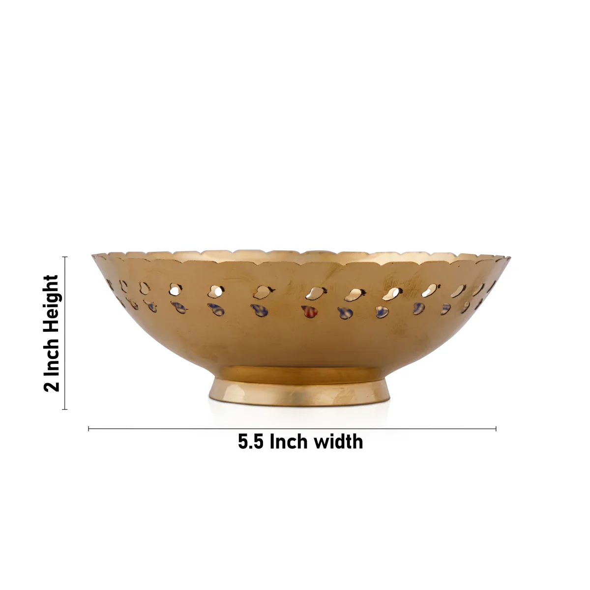 Brass Bowl - 2 x 5.5 Inches | Katora/ Pooja Cup for Home/ 150 Gms Approx - Image 4