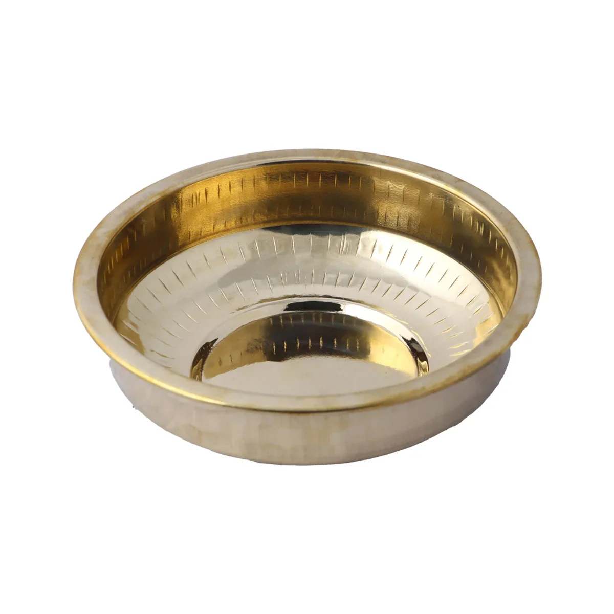 Brass Bowl - 2.5 x 8.5 Inches | Tharpana Chatti/ Tarpana Chatti for Rituals/ 380 Gms Approx - Image 2