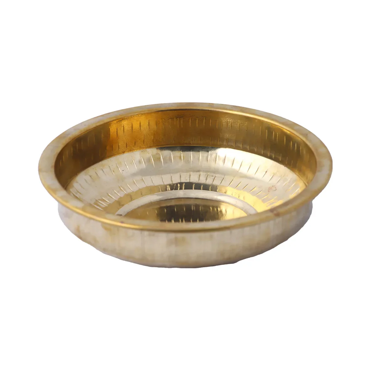 Brass Bowl - 2.25 x 8 Inches | Tharpana Chatti/ Tarpana Chatti for Rituals/ 300 Gms Approx - Image 4