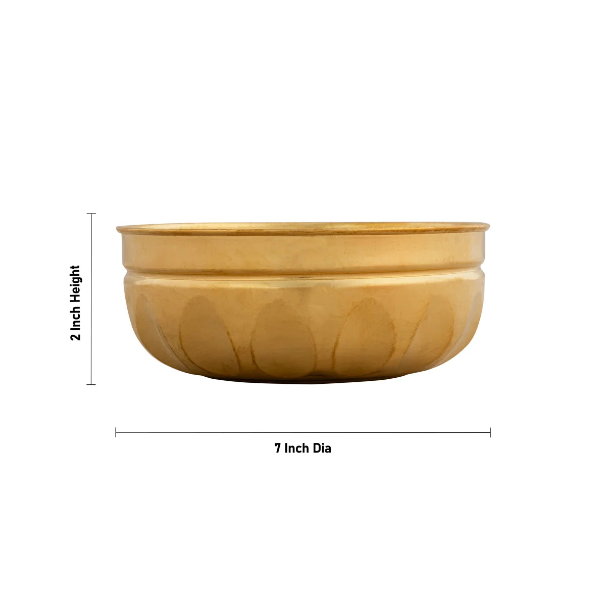 Brass Bowl - 2 X 7 Inches | Chandan Cup/ Brass Cup/ Pooja Bowl For Rituals & Offerings - Image 4