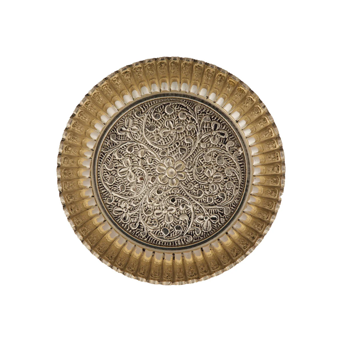 Brass Bowl With Base - 1.5 x 3.75 Inches | Phaldar Design Brass Cup/ Pooja Cup for Home - Image 3