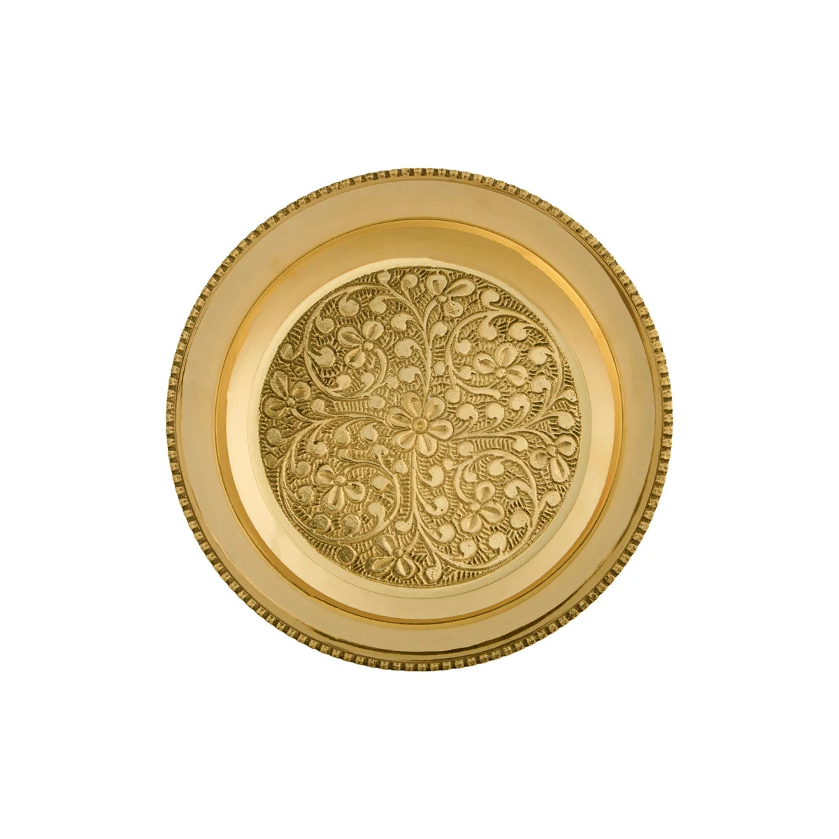 Brass Bowl With Base - 1.5 X 4 Inches | Pooja Cup/ Brass Ritual Bowl/ Small Bowl For Temple - Image 2