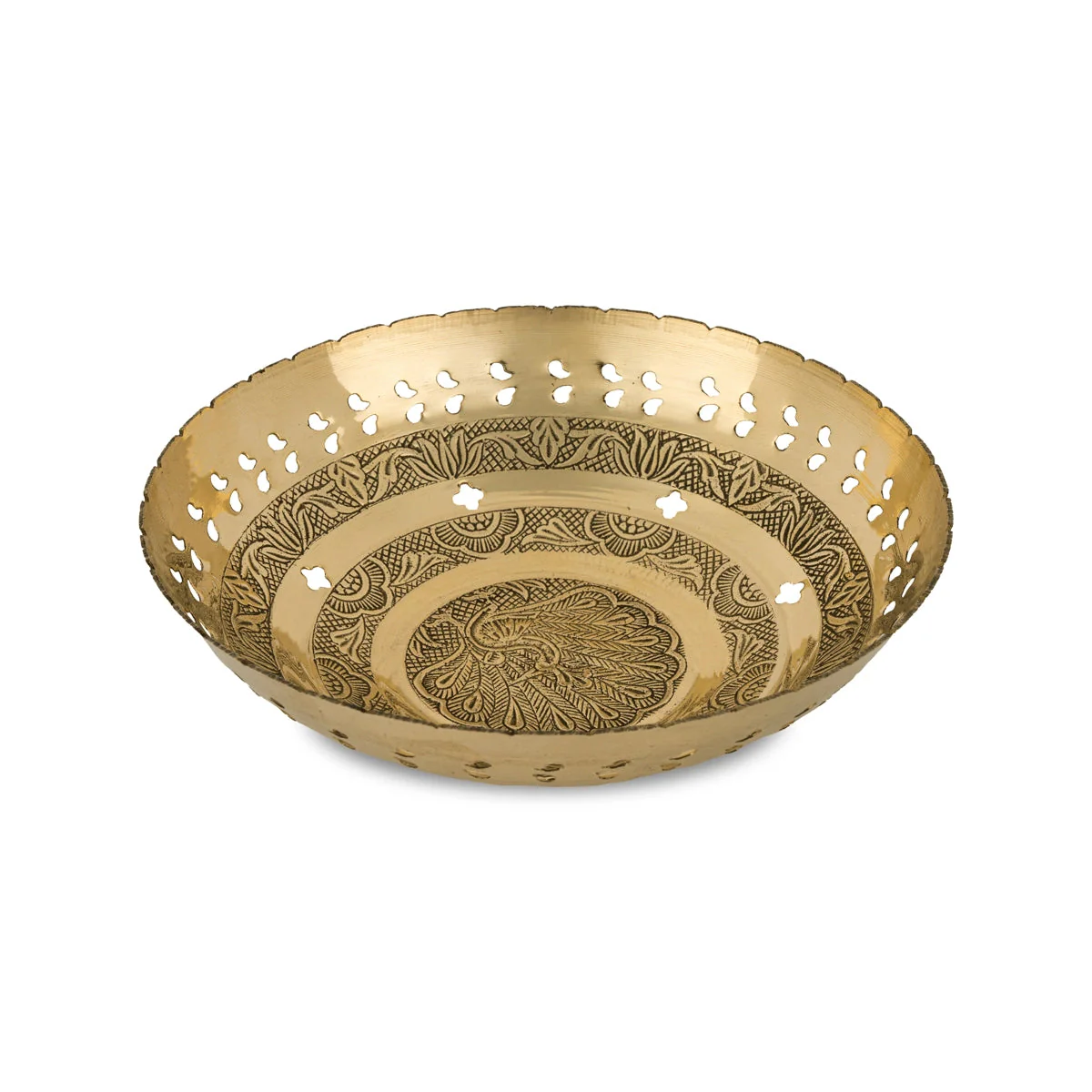 Brass Bowl With Base - 2.75 x 7.5 Inches | Pooja Cup/ Pooja Bowl/ Brass Katora for Home - Image 2