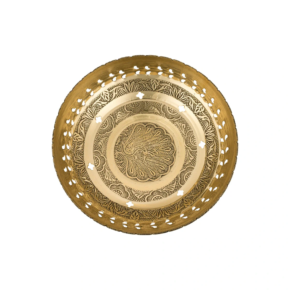 Brass Bowl With Base - 2.75 x 7.5 Inches | Pooja Cup/ Pooja Bowl/ Brass Katora for Home - Image 3
