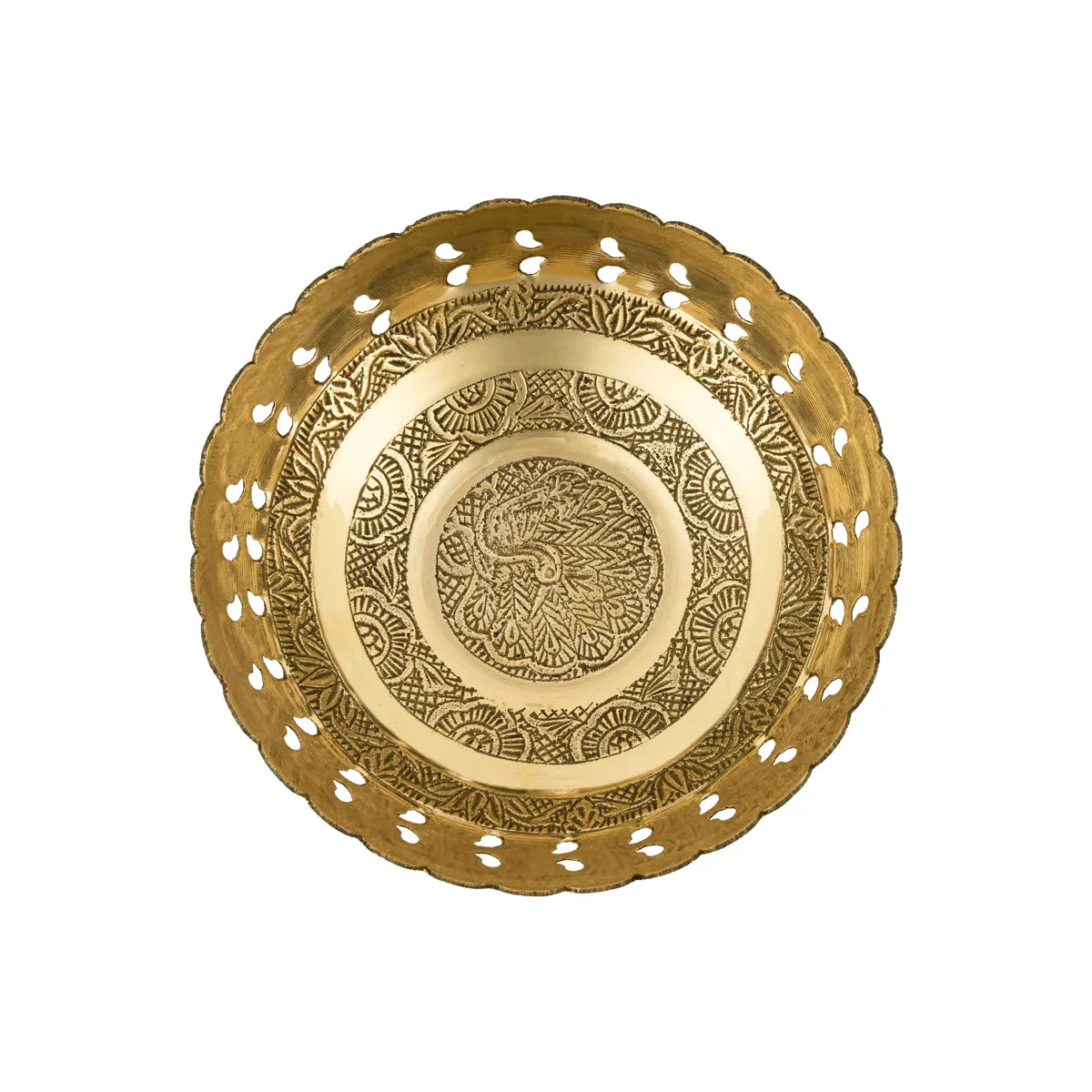 Brass Bowl With Base - 2 x 5.75 Inches | Pooja Cup/ Brass Katora/ Pooja Bowl for Home - Image 3