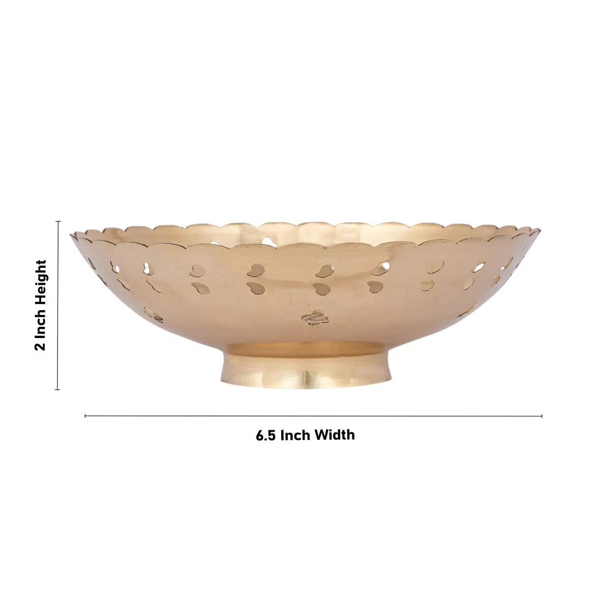 Brass Bowl With Base - 2 x 6.5 Inches | Coloured Pooja Cup/ Pooja Bowl/ Brass Katora for Home - Image 4