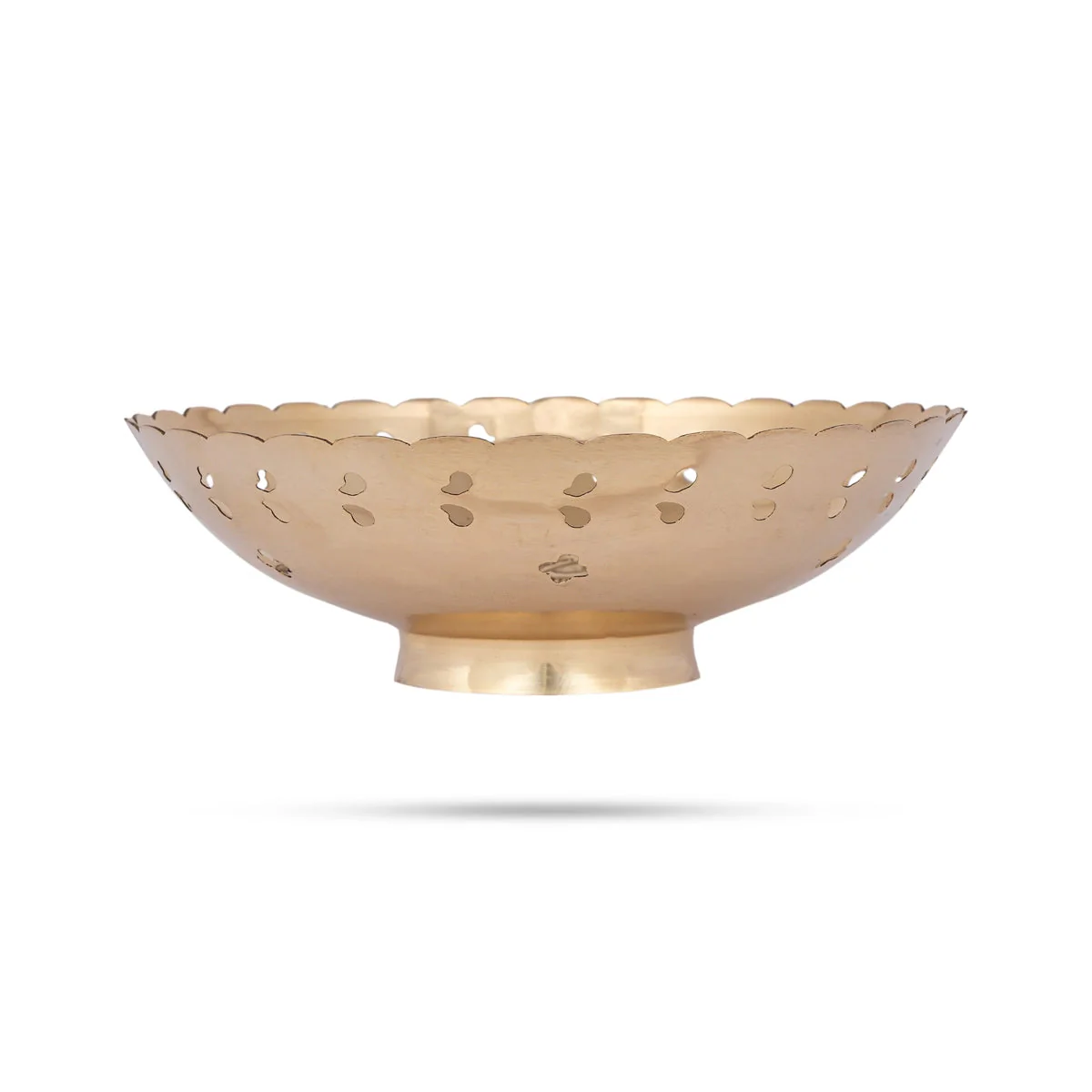 Brass Bowl With Base - 2 x 6.5 Inches | Pooja Cup/ Pooja Bowl/ Brass Katora for Home