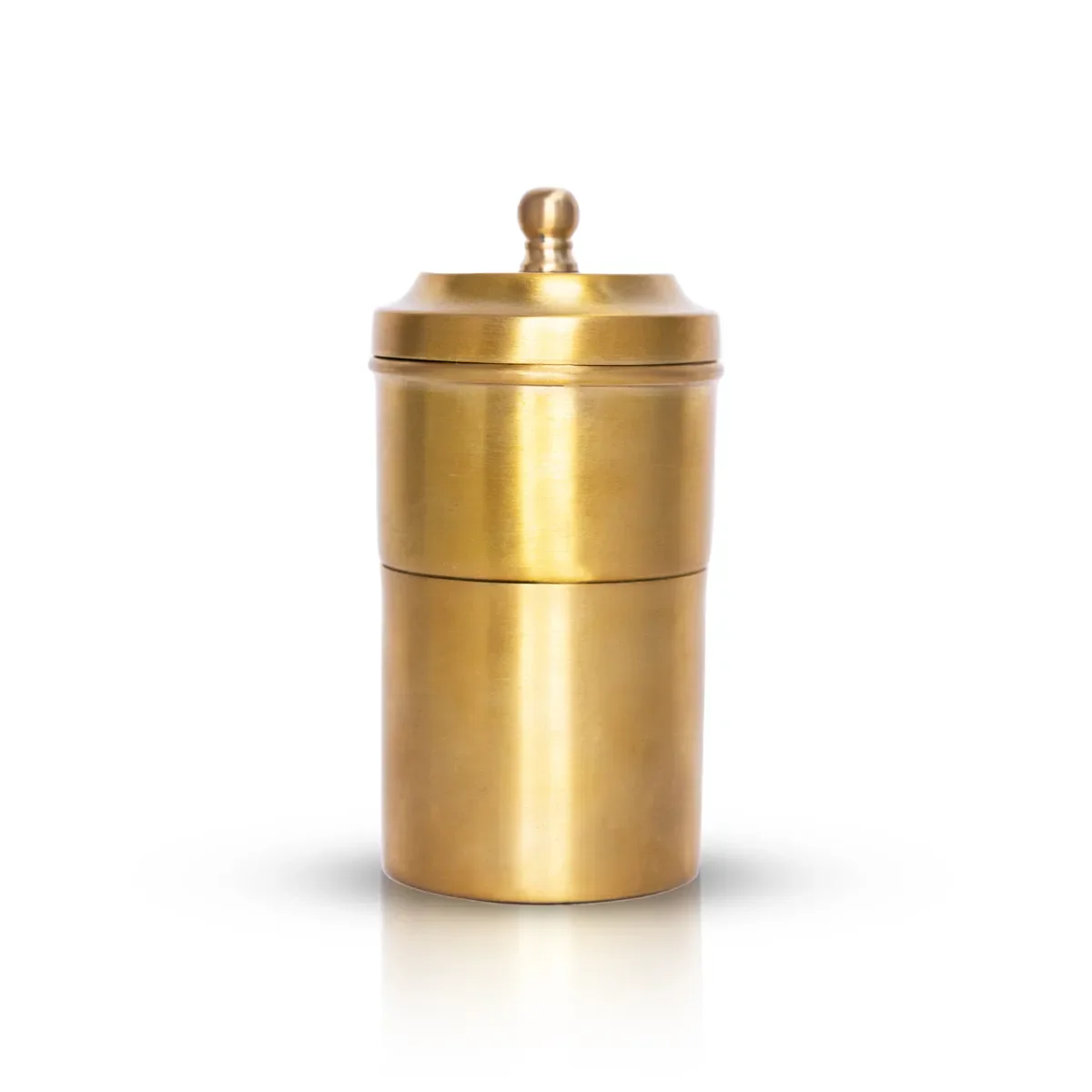 Brass Coffee Filter - 5.5 X 2.5 Inches | Matte Polish Coffee Vessel/ Filter Coffee Maker For Kitchen