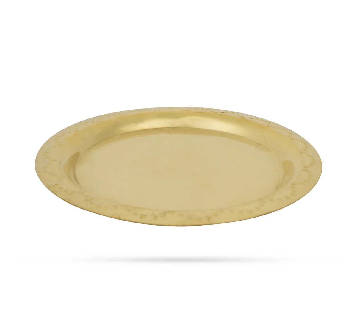 Brass Plate - 7 Inches | Thali Plate/ Pooja Plate for Home