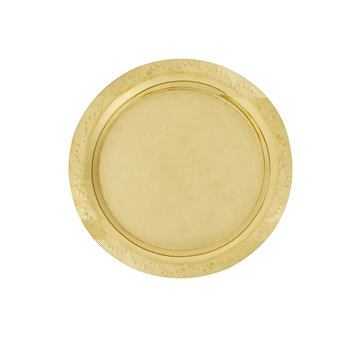 Brass Plate - 7 Inches | Thali Plate/ Pooja Plate for Home - Image 3