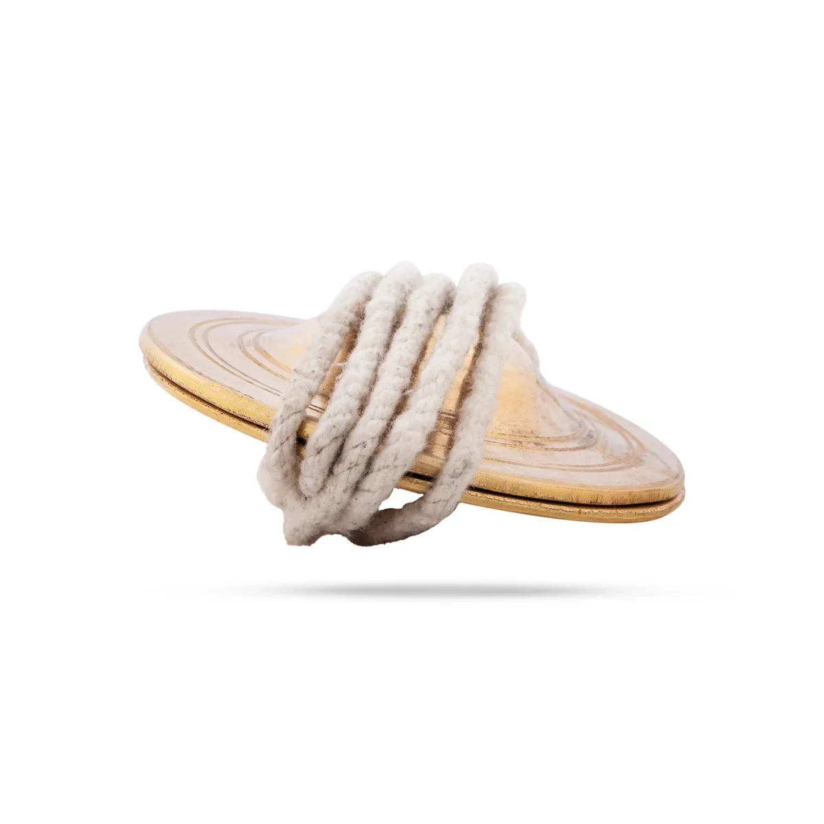 Brass Hand Cymbals | Manjira Taal/ Talam with Rope Bhajan/ Jalra for Kirtan/ 225 Gms Approx - Image 3