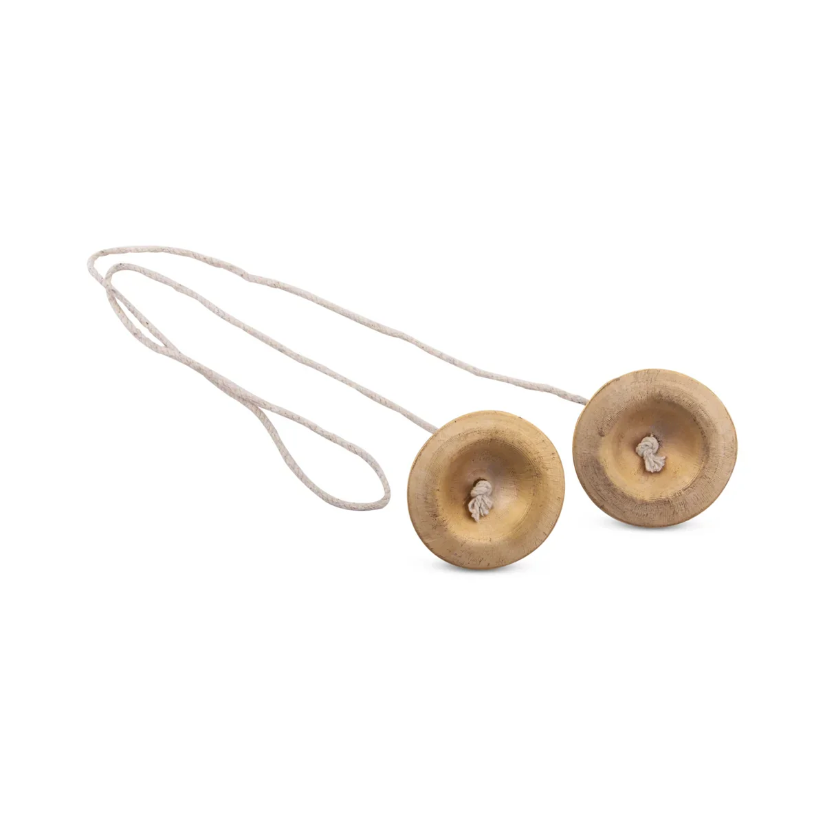 Brass Hand Cymbals | Manjira Taal/ Talam with Rope Bhajan/ Jalra for Kirtan/ 225 Gms Approx - Image 4