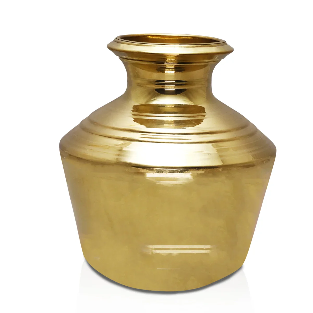 Brass Kalash Kudam - 11 x 8.5 Inches | Handi/ Theertha Kudam/ Ghada for Pooja/ 1.100 Kgs Approx - Image 2