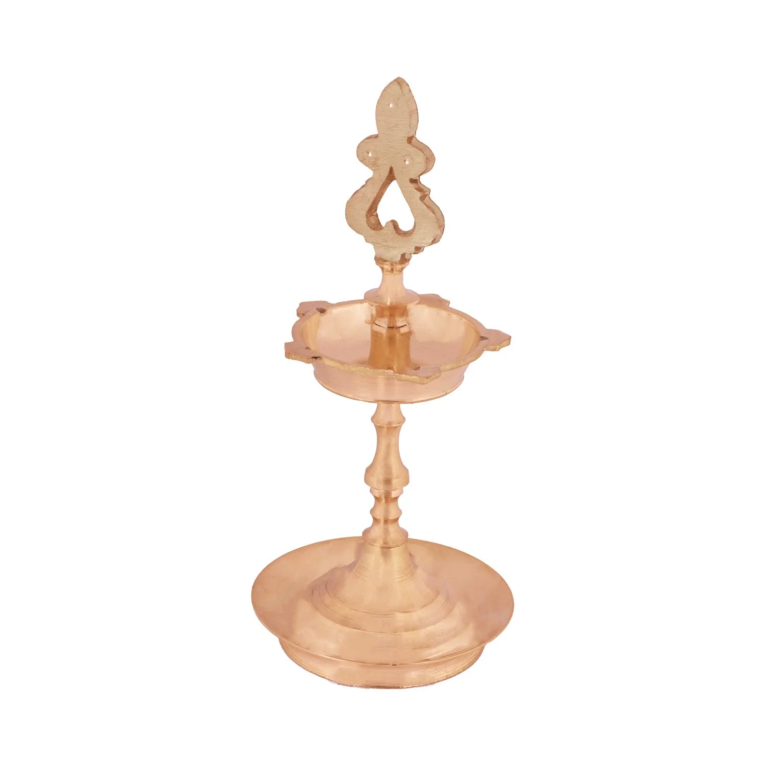 Brass Lamp - 7 x 3 Inches | Karaikudi Kuthu Vilakku/ Pirai Deepam/ Diya for Pooja - Image 2