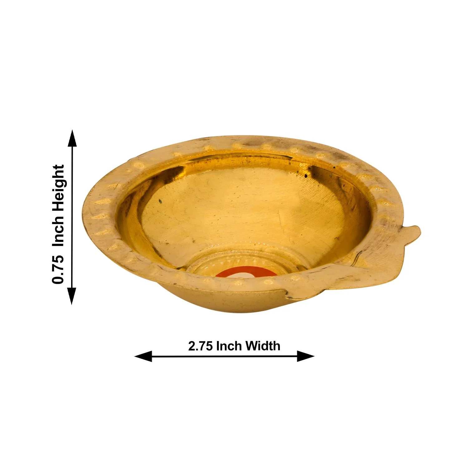 Brass Kartik Deepam - 0.75 X 2.75 Inches | Karthik Deepam/ Agal Lamp/ Kartik Diya For Pooja - Image 3
