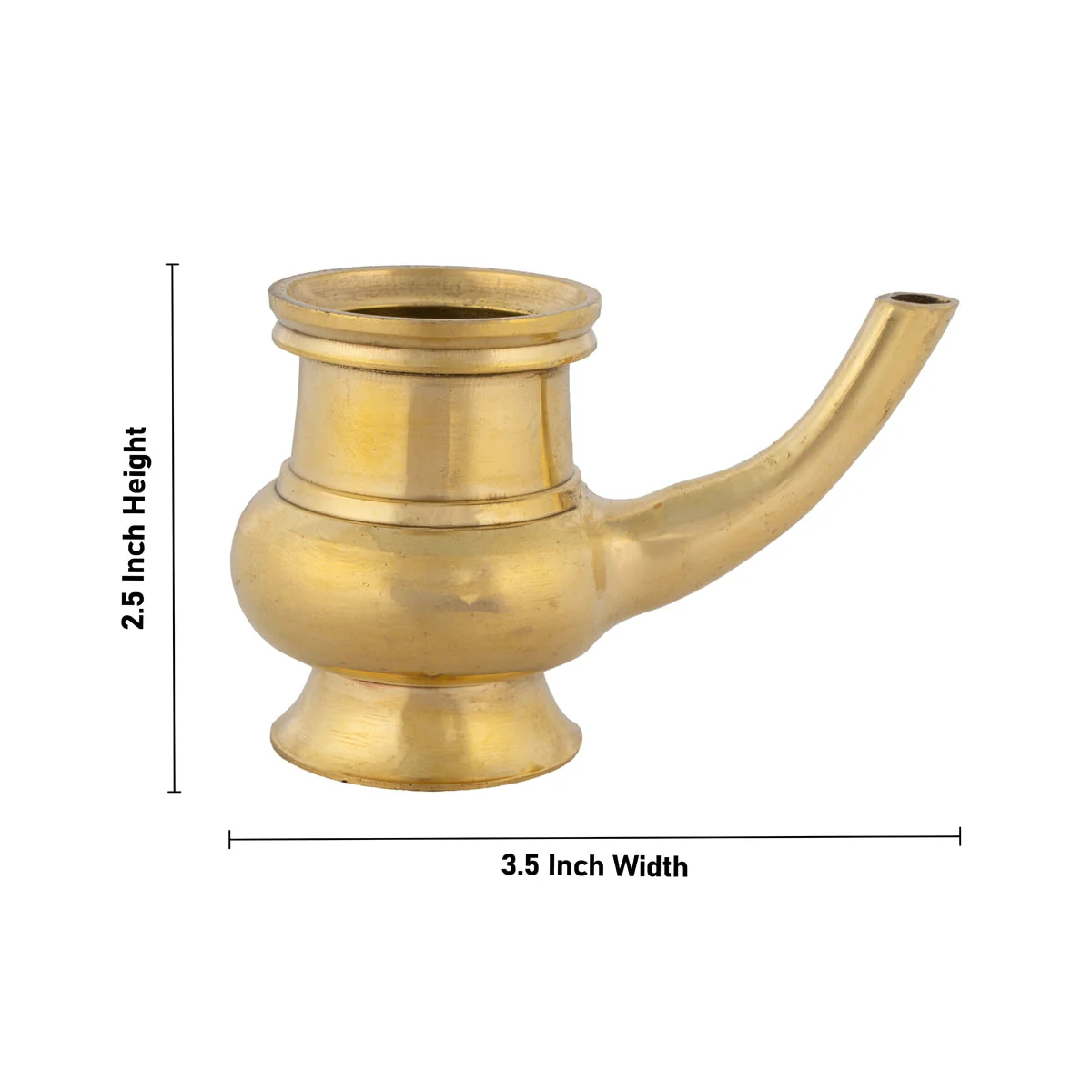 Brass Kindi - 2.5 x 3.5 Inches | Brass Kalash/ Brass Kamandalam for Pooja - Image 4