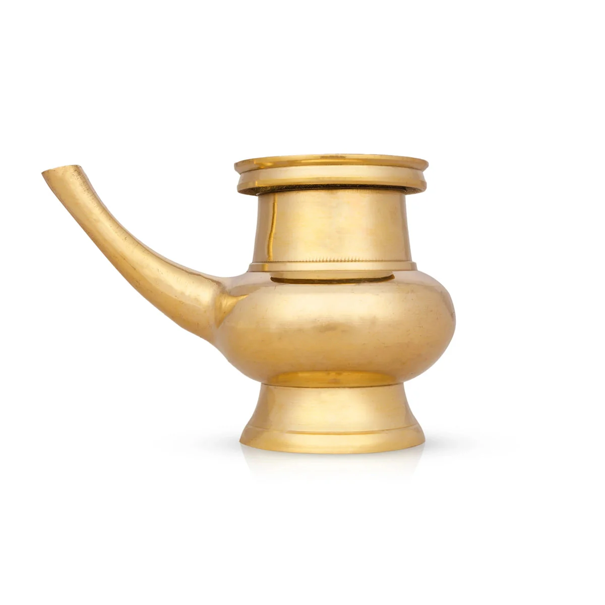 Brass Kindi - 3.5 x 6 Inches | Brass Kalash/ Brass Kamandalam for Pooja - Image 2