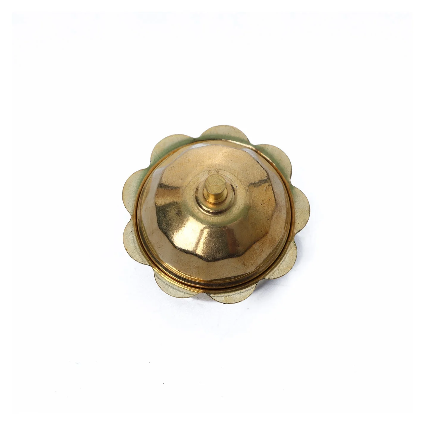 Brass Kumkum Box With Lid - 2 x 2.5 Inches | Sindoor Box/ Haldi Kumkum Holder/ Kumkum Bharani for Women - Image 3