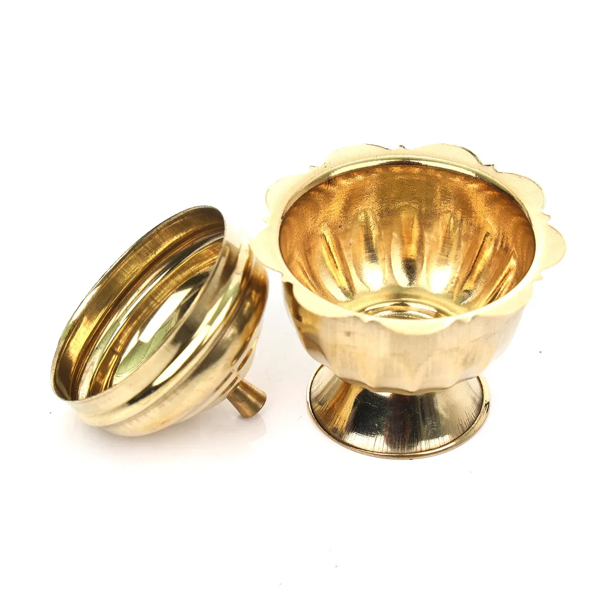 Brass Kumkum Pot - 2.5 x 2 Inches | Kumkum Bowl for Pooja/ 24 Gms Approx - Image 3