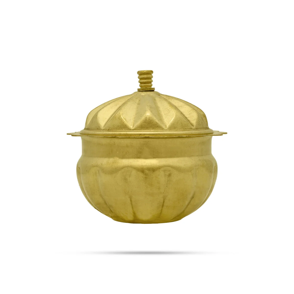 Brass Kumkum Pot - 3 x 2.5 Inches | Sindoor Pot/ Kumkum Bharani for Home/ 40 Gms Approx - Image 4