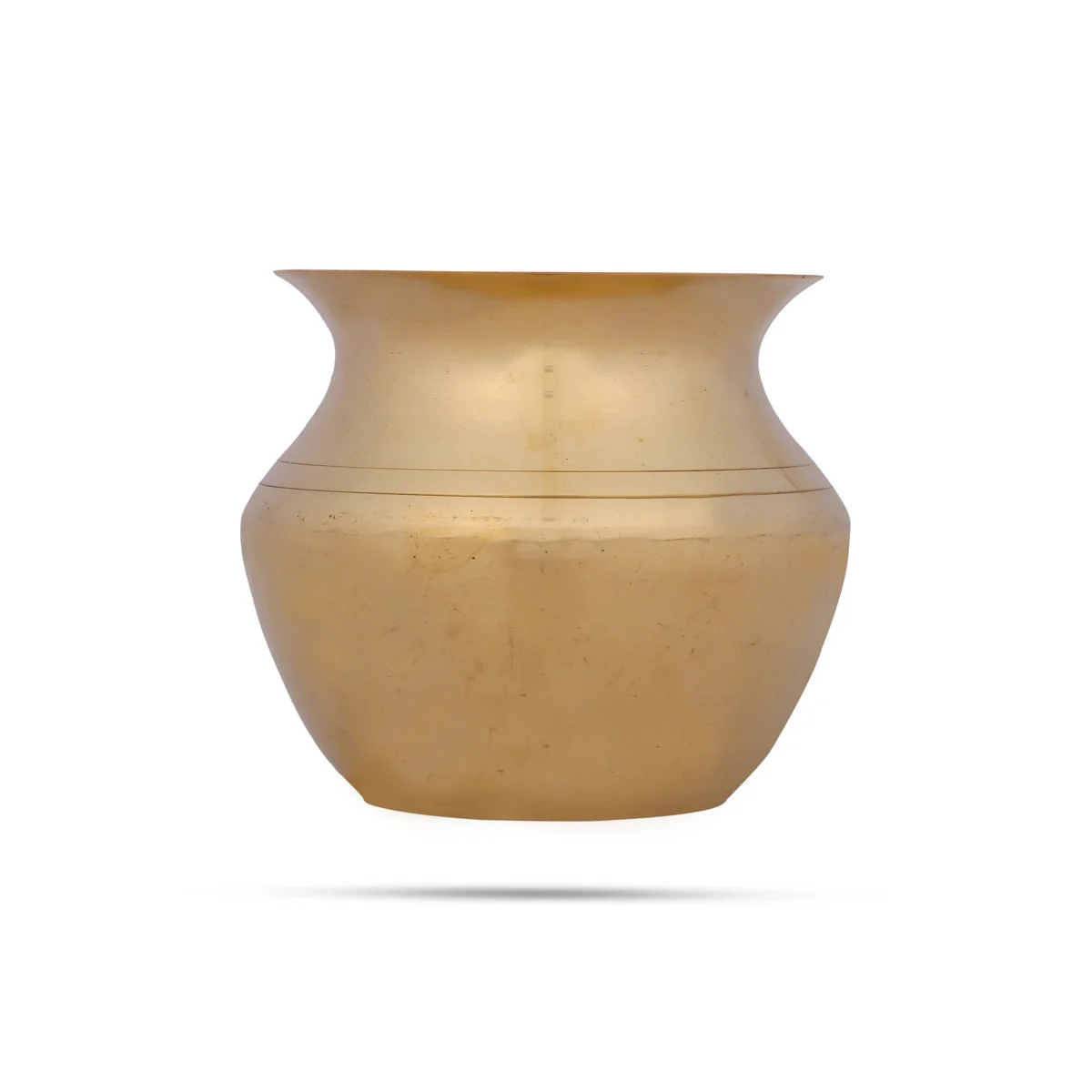 Brass Lota - 3 x 2.5 Inches | Chombu/ Pooja Pot/ Brass Kalash for Home - Image 2