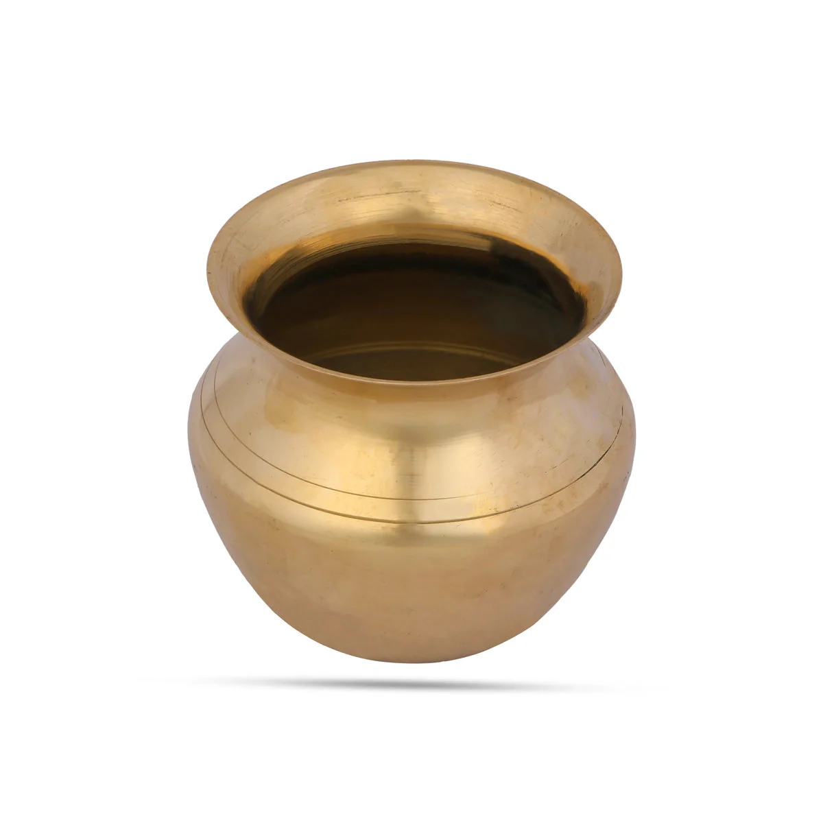 Brass Lota - 3 x 2.5 Inches | Chombu/ Pooja Pot/ Brass Kalash for Home - Image 3