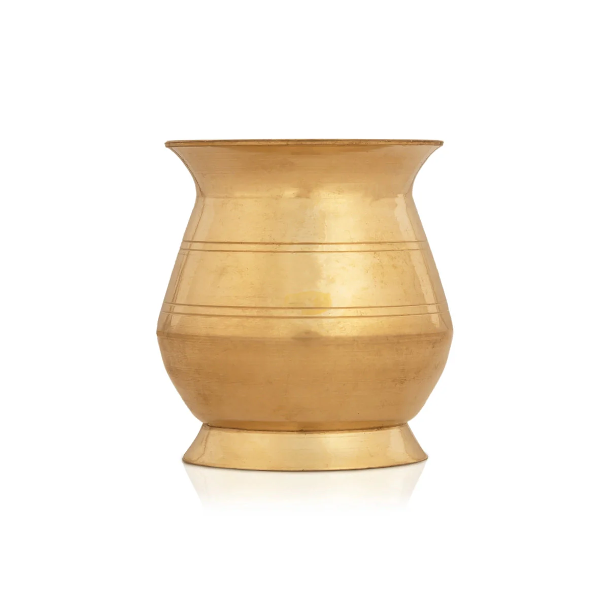 Brass Lota - 3 x 2.75 Inches | Brass Kalash Pot/ Brass Chombu/ Kalasam for Pooja - Image 3