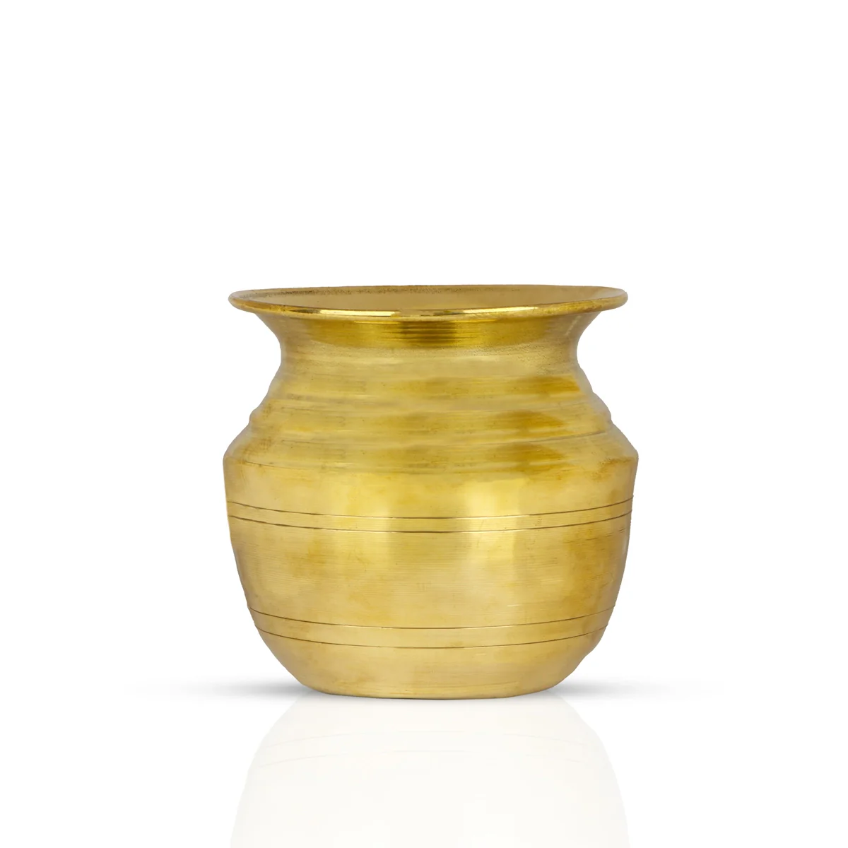Brass Lota - 3 x 3.5 Inches | Brass Kalash/ Chombu for Pooja/ 150 Gms Approx - Image 3